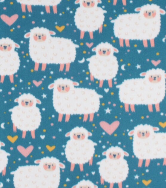 Sheep Blizzard Fleece Fabric, , hi-res, image 1