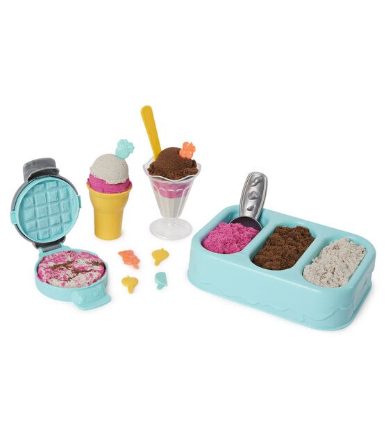  Kinetic Sand Scents, Ice Cream Treats Playset with 3 Colors of  All-Natural Scented Play Sand & 6 Serving Tools, Sensory Toys, Christmas  Gifts for Kids : Toys & Games