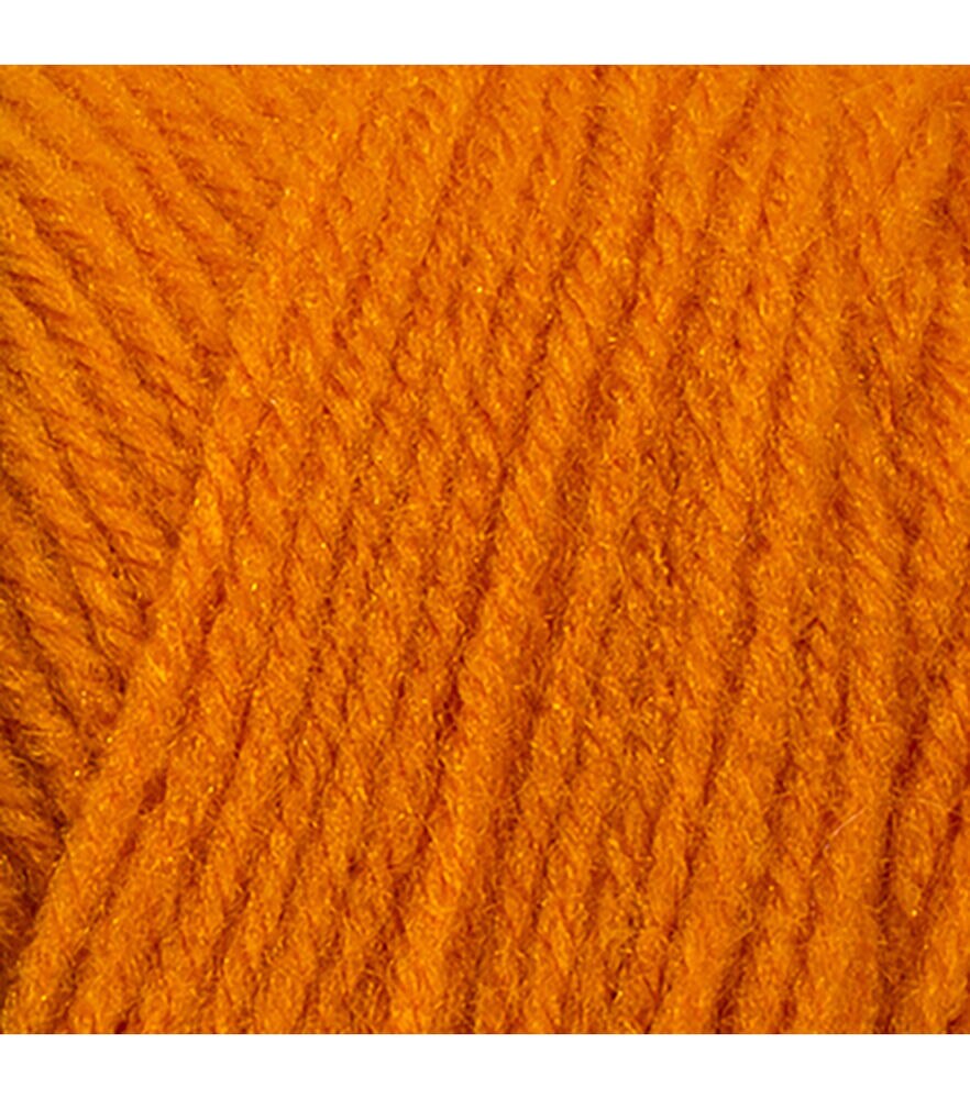 Red Heart Super Saver Worsted Acrylic Yarn, Pumpkin, swatch, image 16