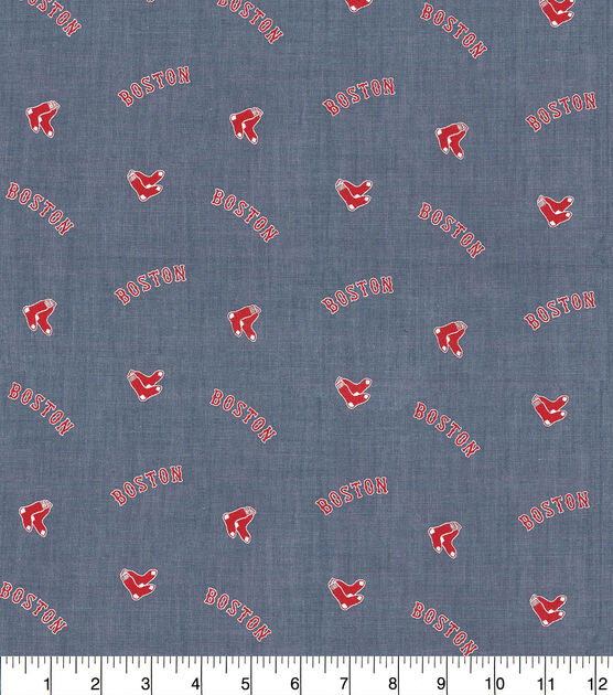 Fabric Traditions Boston Red Sox Chambray Fabric