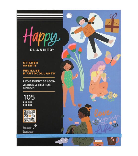 Happy Planner 105pc Love Every Season 30 Sheet Large Value Pack Stickers