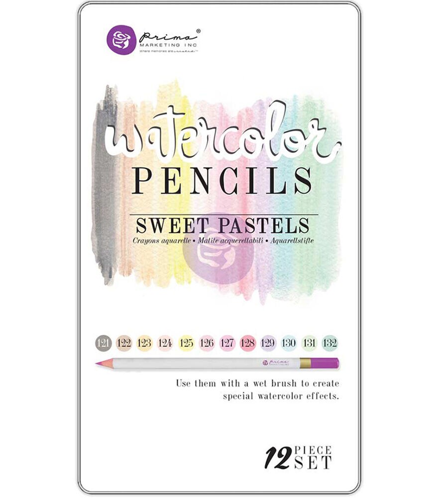 Scenic Rou watercolor Pencl Set, Sweet Pastels, swatch, image 1