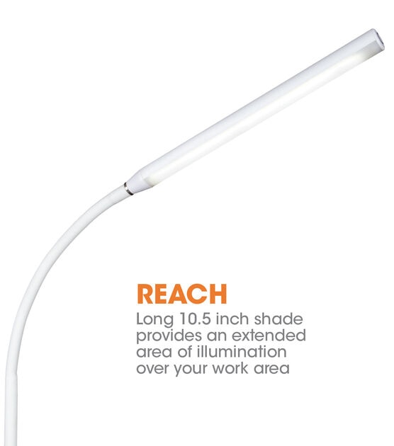 OttLite 27" LED Adjustable Extended Reach Desk Lamp, , hi-res, image 3