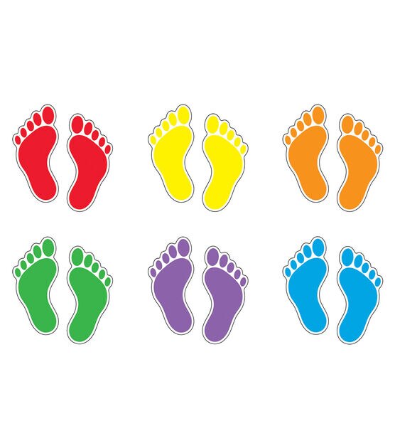 TREND 6" Footprints Classic Accents Variety Pack 216ct