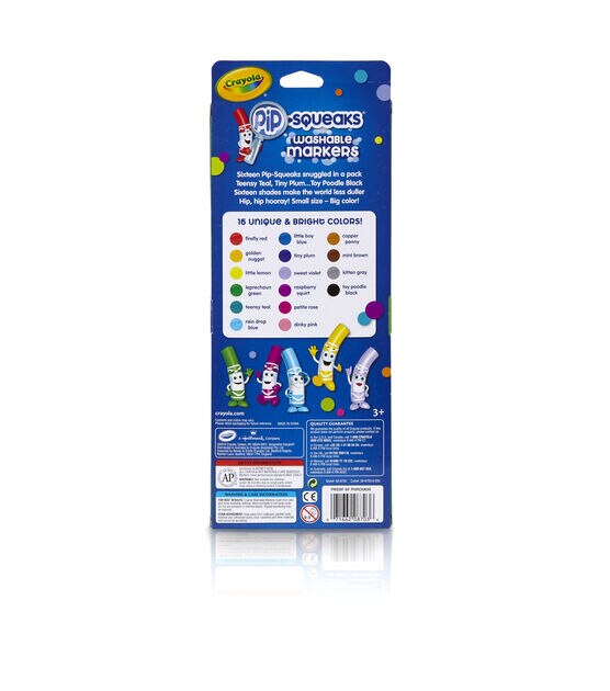 Crayola 16ct Pip Squeak Washable Markers, , hi-res, image 2