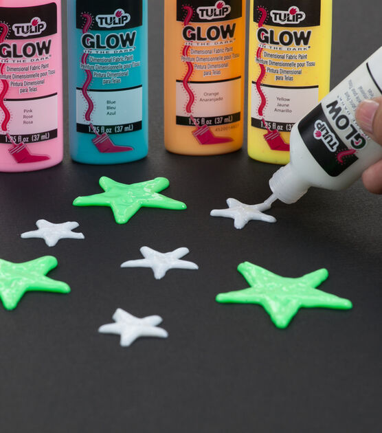 GLOW IN THE DARK FABRIC PAINTS