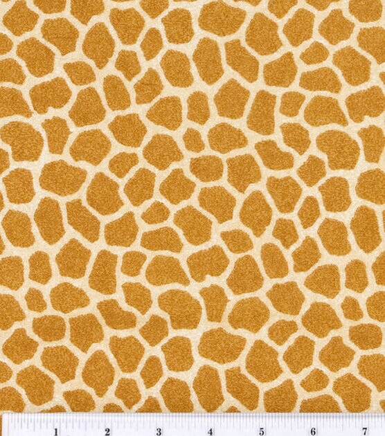 Fabric Traditions Jungle Babies Flannel Giraffe Skin Nursery Flannel Fabric