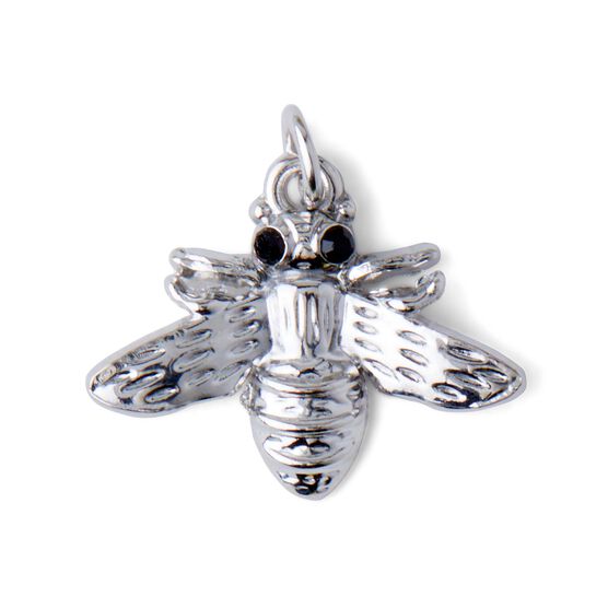 1" Silver Bee Charm by hildie & jo, , hi-res, image 2