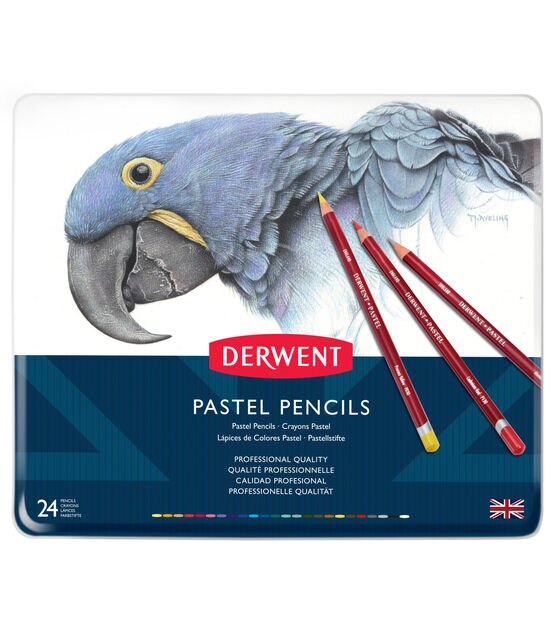 Derwent Pastel Pencil 24 Color Tin Set