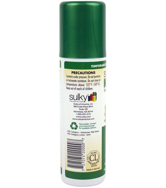 Sulky 3.4oz Temporary Spray Adhesive, , hi-res, image 3