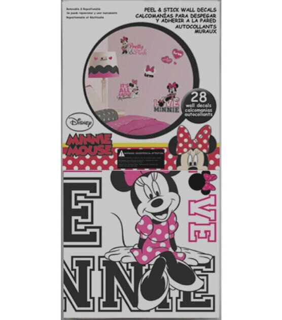 RoomMates Wall Decals Minnie Loves Pink, , hi-res, image 2