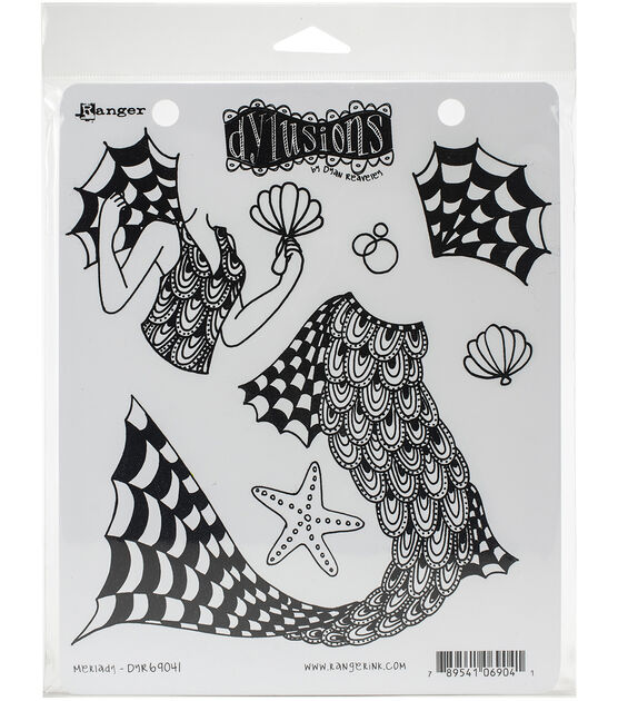 Dyan Reaveley's Dylusions Cling Stamp Collections 8.5''X7'' Merlady