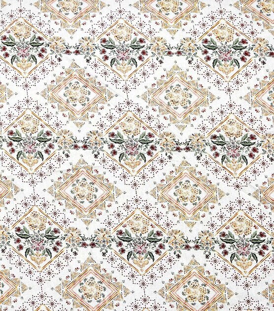 Beige Ikat Quilt Cotton Fabric by Keepsake Calico