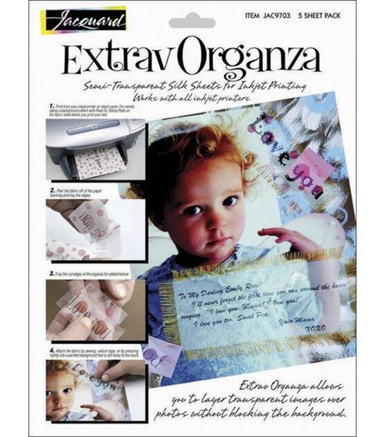 Extrav Organza Silk For Inkjet Printing
