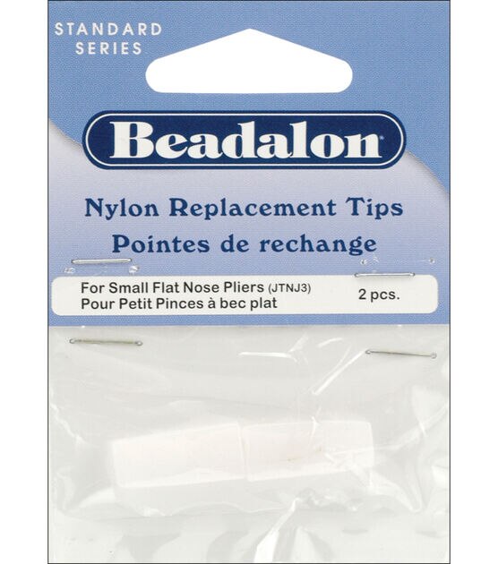 Nylon Flat Nose Pliers Replacement Tips 2 Pkg .75