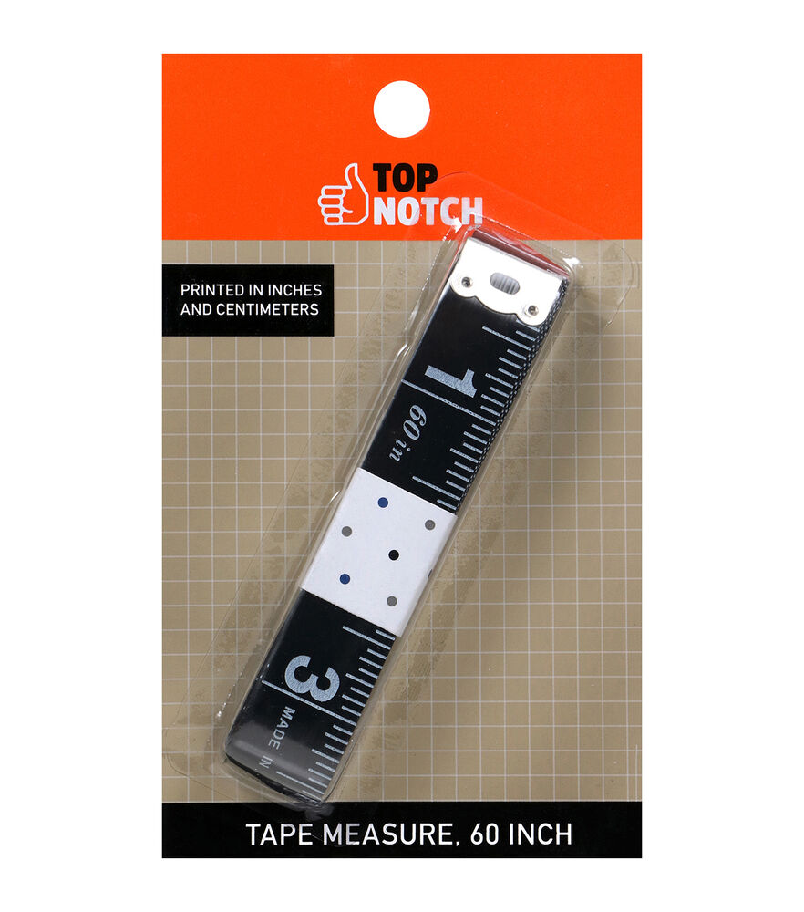 Top Notch 60 Vinyl Double Sided Tape Measure - Navy - Quilting Supplies - Sewing Supplies