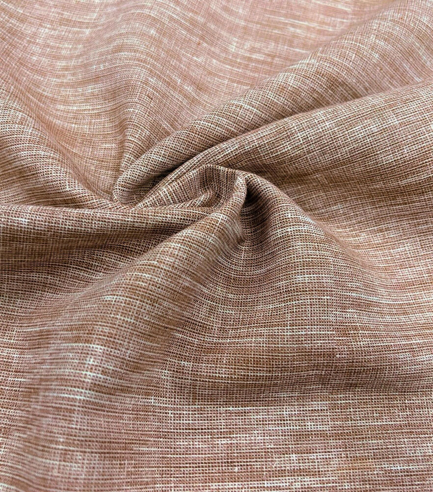 Two Tone Linen Blend Fabric, Sierra, swatch