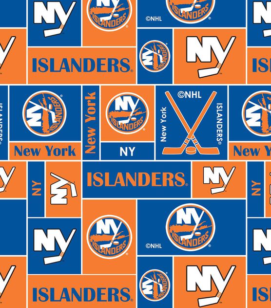 New York Islanders Fleece Fabric 60'' Block, , hi-res, image 2