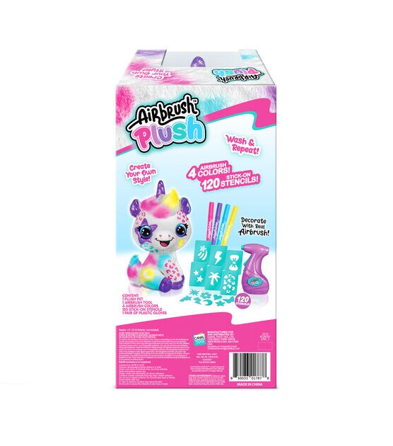 Style 4 Ever 128ct Customizable Airbrush Plush Unicorn Kit, , hi-res, image 4