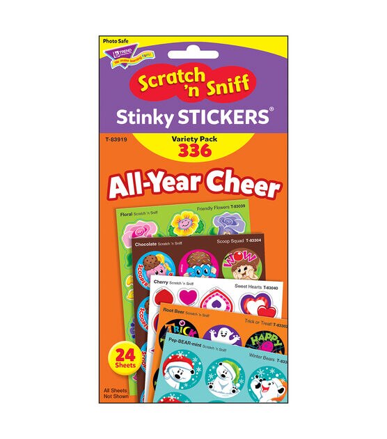 TREND 336pc All Year Cheer Stinky Stickers Variety Pack, , hi-res, image 3