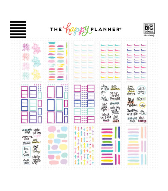 924pc Colorful Boxes Happy Planner Sticker Pack, , hi-res, image 3