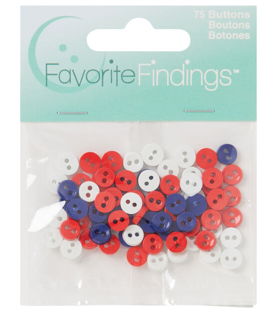 Favorite Findings 1/4" Halloween Plastic 2 Hole Buttons 75pc, , hi-res, image 1