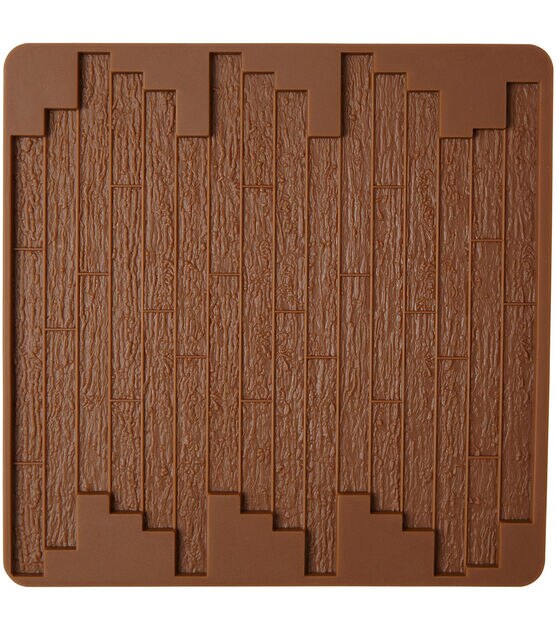 Wilton Silicone Texture Mat 6"X6" 2 Pkg Flagstone & Wood, , hi-res, image 3