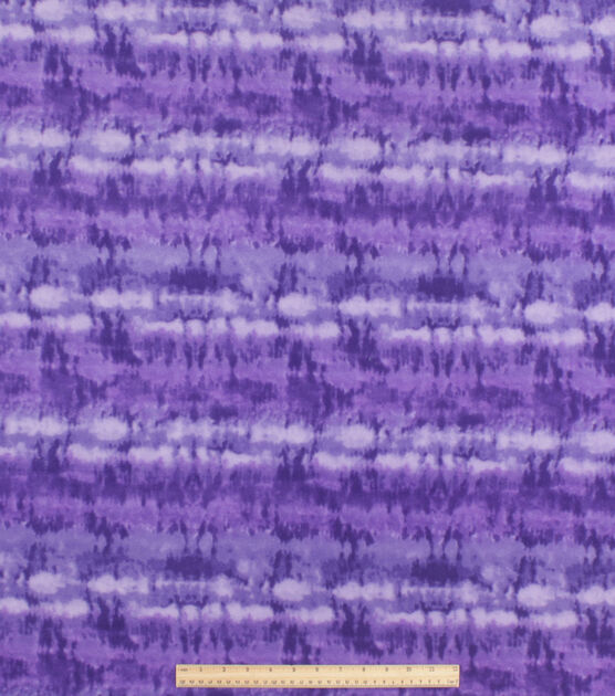 Purple Tie Dye Anti Pill Fleece Fabric, , hi-res, image 2