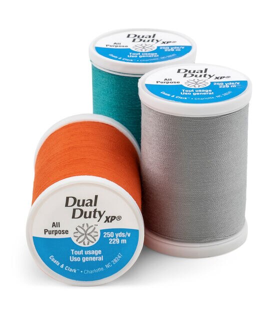 Coats & Clark Dual Duty Denim Faded Blue Cotton/Polyester Thread, 180  Yards/164 meters