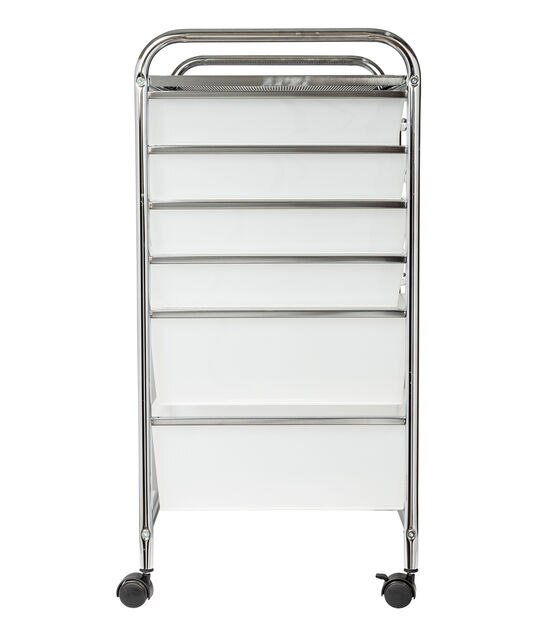 15" x 32" Rolling Metal Storage Cart With 12 Drawers by Top Notch, , hi-res, image 7