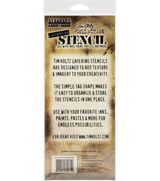 Tim Holtz 4" x 8.5" Iron Work Layered Layered Stencil, , hi-res, image 3