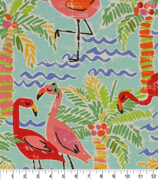 Magpie Punch Cotton Canvas Home Decor Fabric, , hi-res, image 2