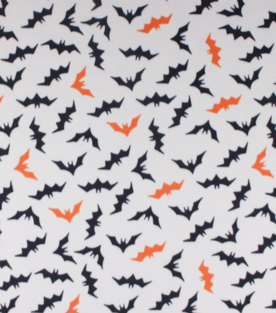 Blizzard Fleece Halloween Bats Fabric