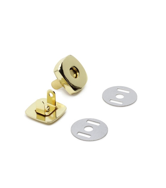 Dritz Gold Magnetic Snaps 3/4 Inch Size, Ideal for Purses, Totes