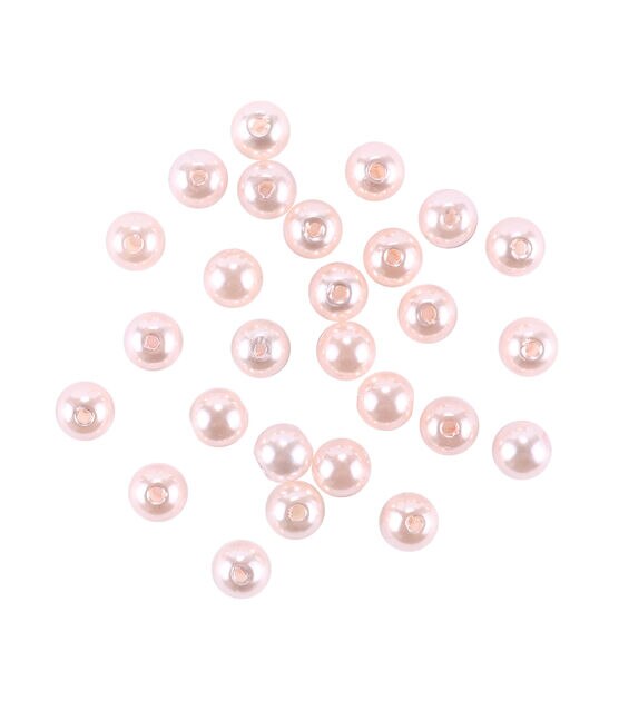 8mm Light Pink Round Plastic Pearl Beads 360pc by hildie & jo, , hi-res, image 2