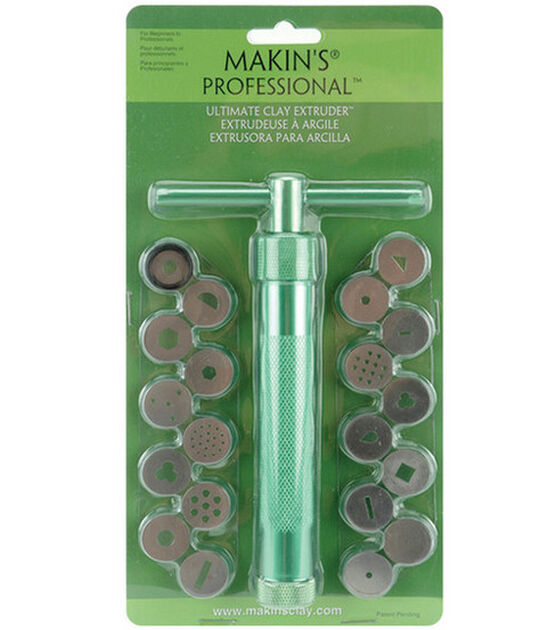 Makin's 22pc Anodized Aluminum Clay Extruder With Discs