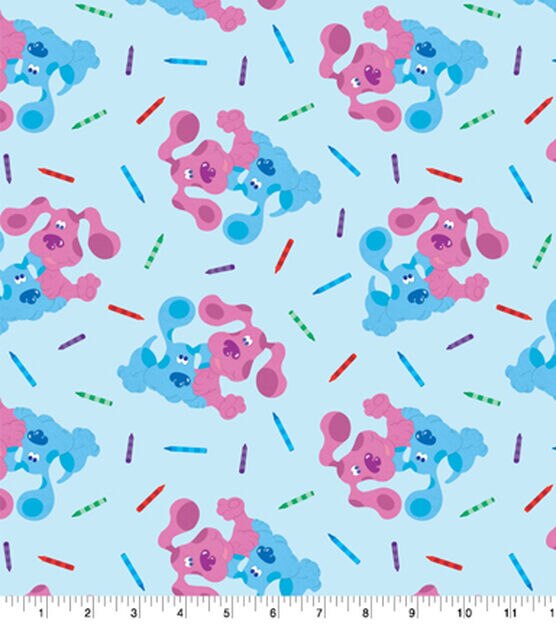 Blue And Magenta Coloring Cotton Fabric