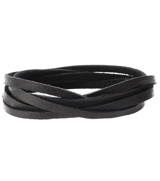 Realeather 50' Leather Lace Spool Black, , hi-res, image 2