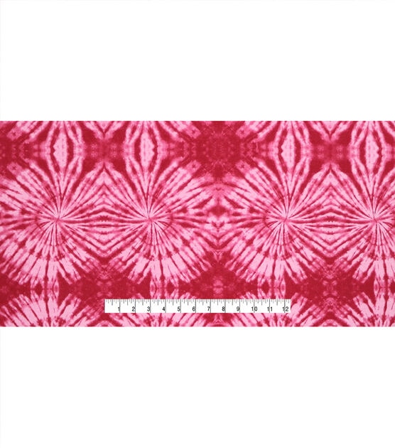 Hot Pink Tie dye Super Snuggle Flannel Fabric, , hi-res, image 4