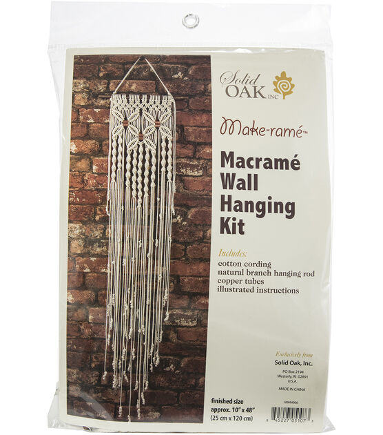 Macrame Wall Hanger Kit Three Flowers