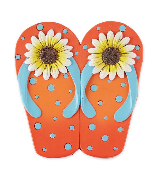 Zingz & Thingz Sunflower Dot Flip Flop Stepping Stone