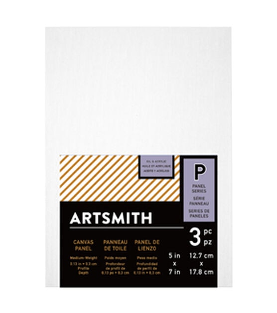 5" x 7" Series Panels Value Cotton Canvas 3pk by Artsmith