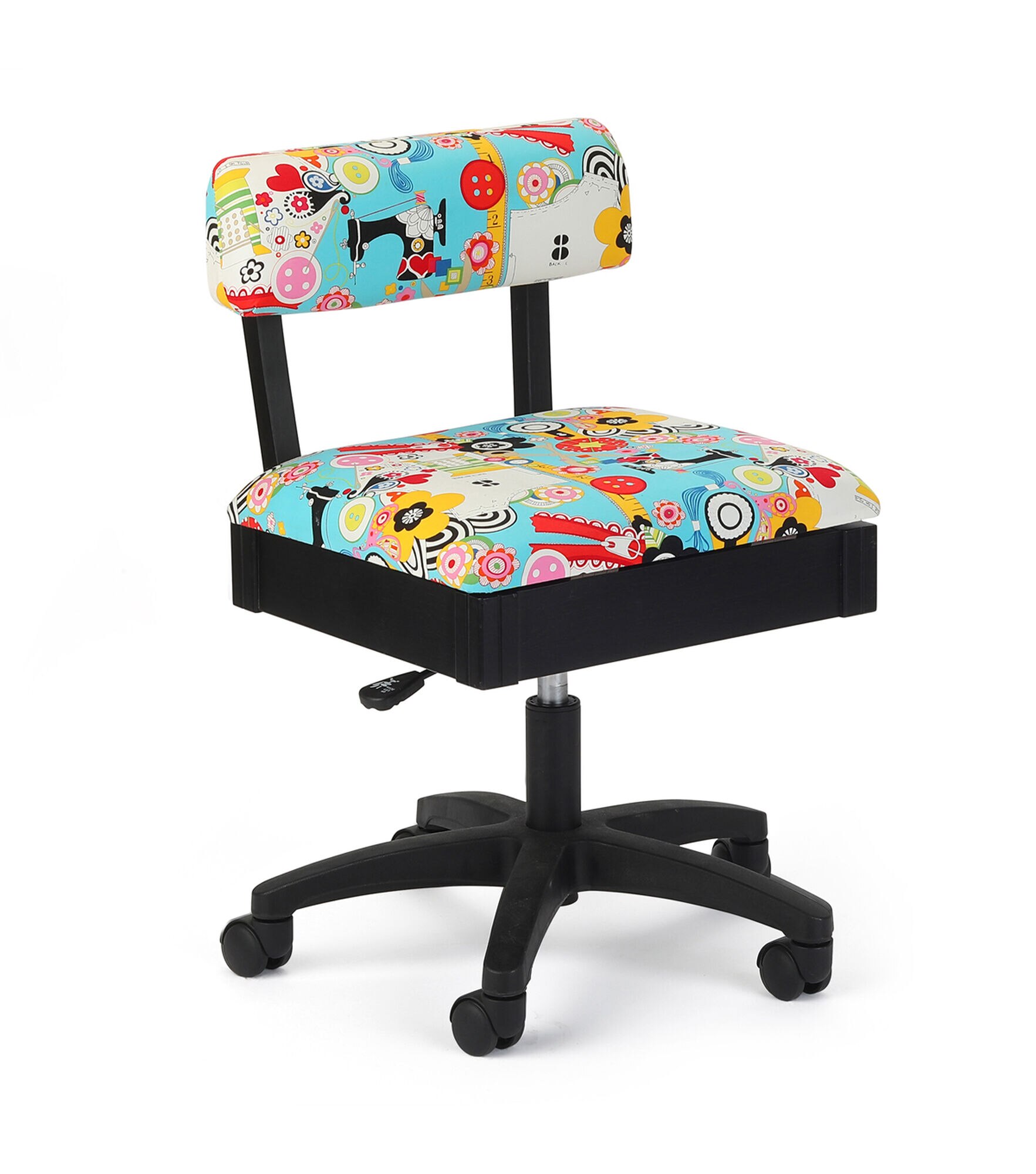 Arrow Adjustable Height Hydraulic Sewing & Craft Chair, Sew Wow, hi-res
