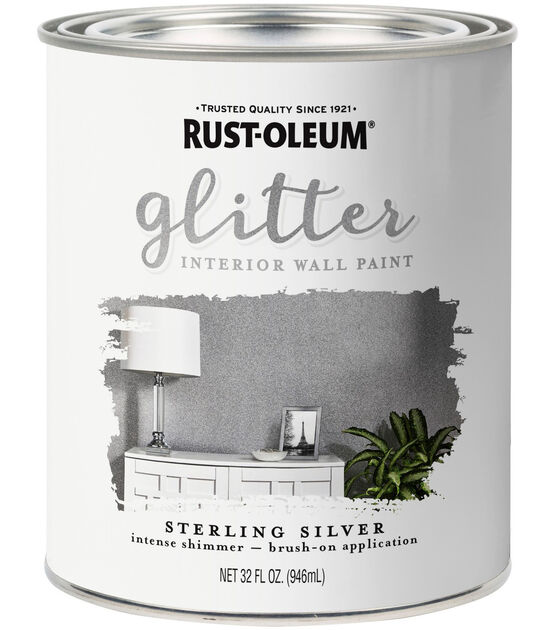 Rust Oleum 32 fl. oz Glitter Interior Wall Paint, , hi-res, image 1