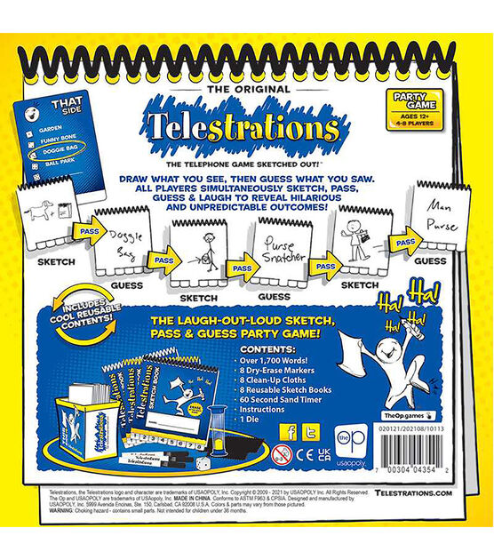 USAopoly 1785ct Telestrations Telephone Game, , hi-res, image 3