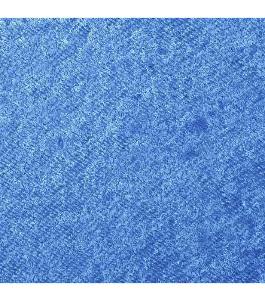 Crushed Panne Velvet Fabric by Glitterbug, Princess Blue, swatch