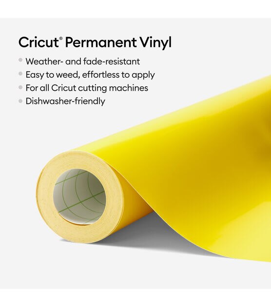 Cricut Vinyl 12x48 Roll - Light Yellow 