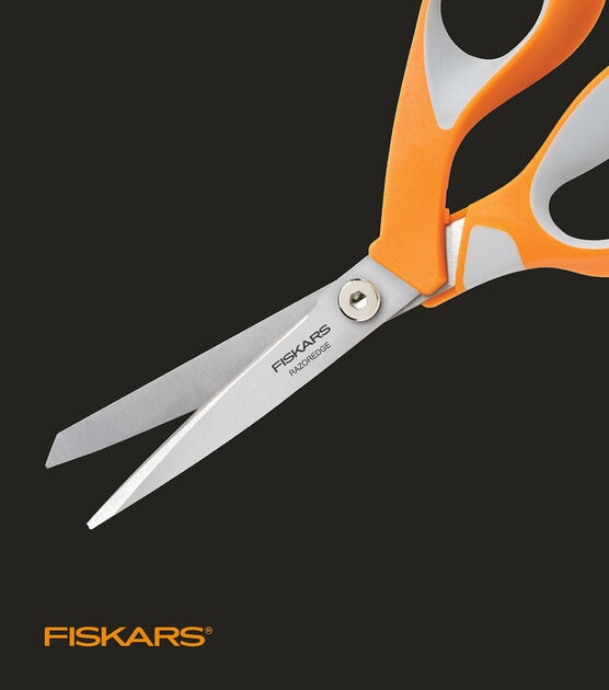 Fiskars 8" Razor Edge Scissors Softgrip, , hi-res, image 5