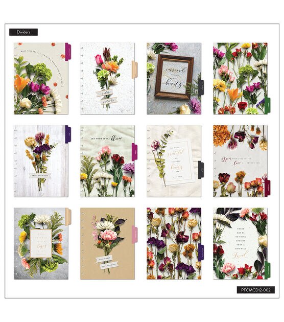 Happy Planner 2023 Beautiful Blooms Classic Vertical 12 Month Planner, , hi-res, image 3
