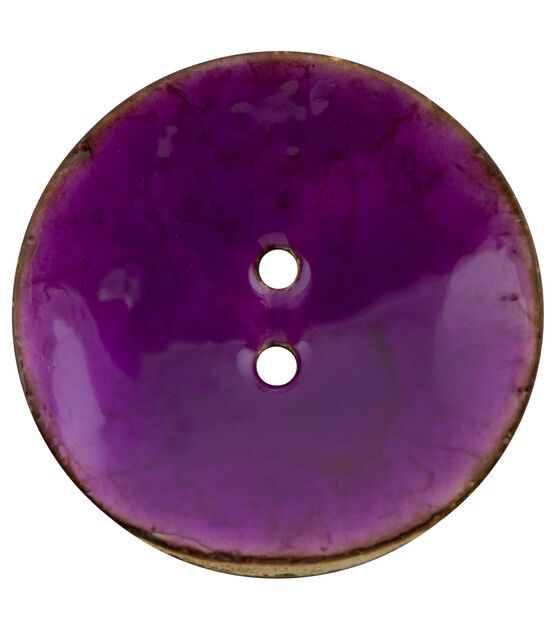 Organic Elements 2.5" Coconut Round 2 Hole Button, , hi-res, image 8